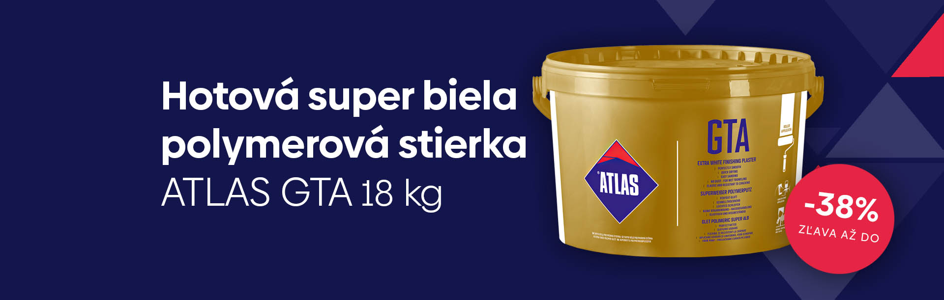 Hotová super biela stierka Atlas GTA